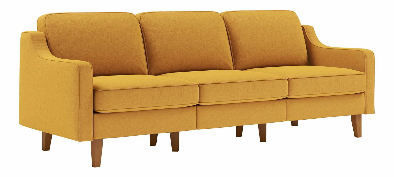 Pohovka Robia E (hořčičná + ořech)