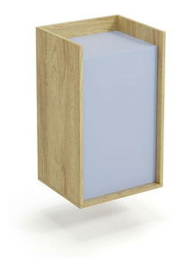 Skříňka Mozelle 1D (hikor + modrá)