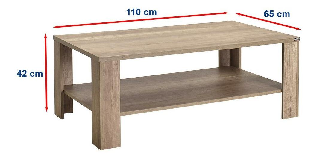 Konferenční stolek Salome 2 (ořech světlý)