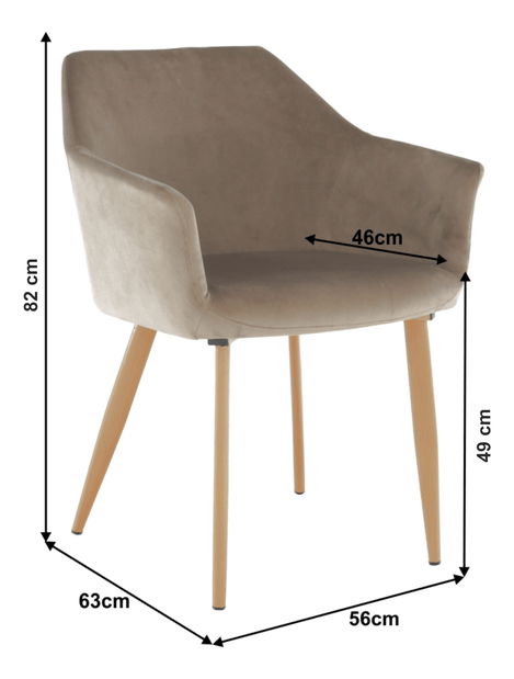 Křeslo Orlen (šedohnědá)