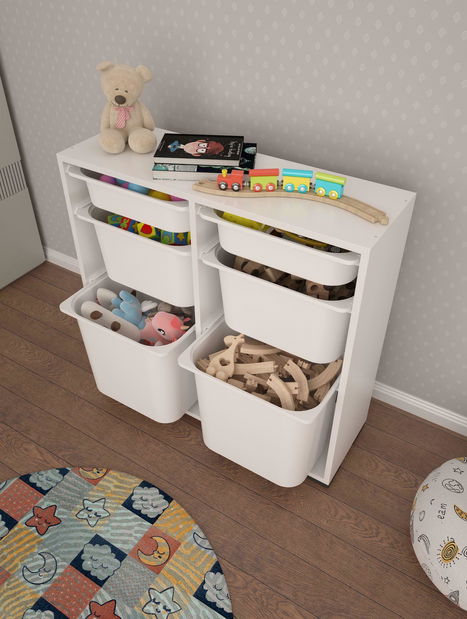 Organizér na hračky Dremonka 5 (bílá)