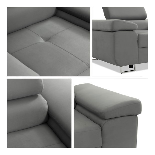 Křeslo Terazuro 1 (šedá + bílá)