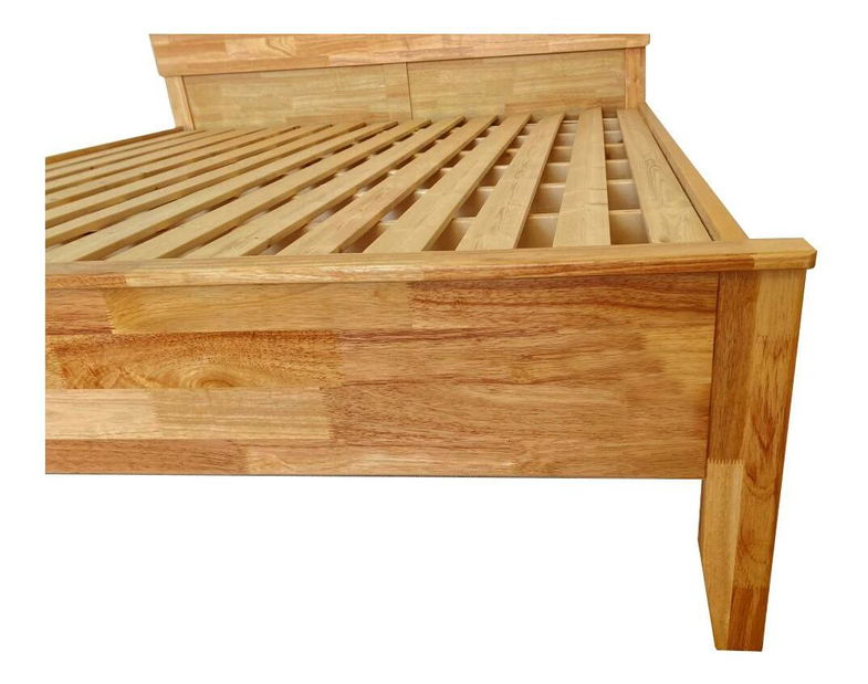 Manželská postel 180 cm Novedades (přírodní) (s roštem)