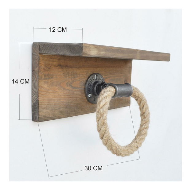 Nástěnný věšák Nenanu 5 (ořech)