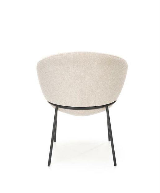 Jídelní židle Kym (béžová + černá)