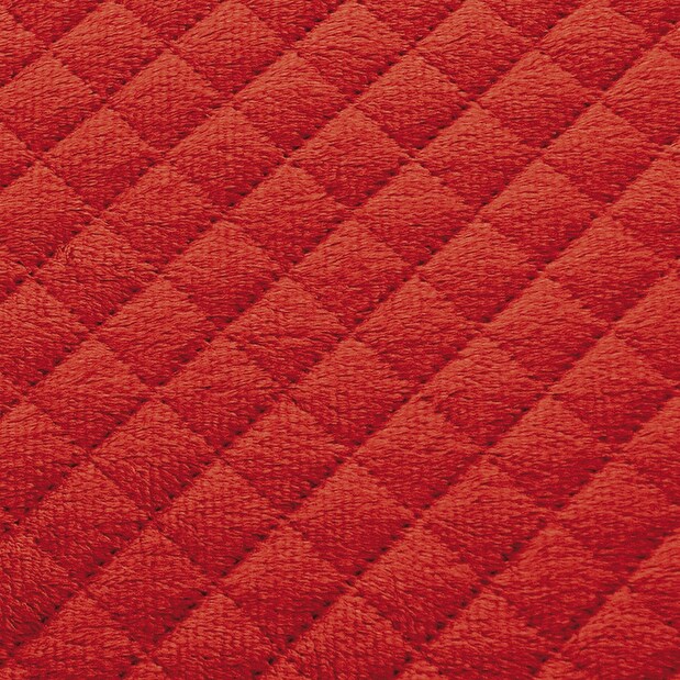 Přehoz na postel 260x230 cm Filip (červená + černá)