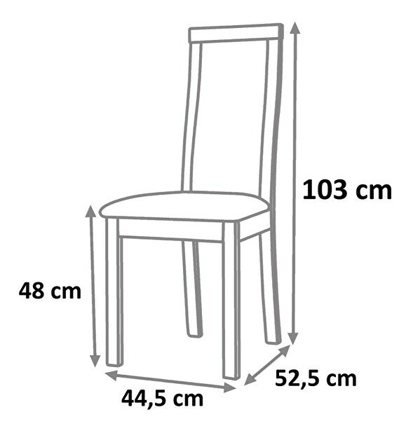 Jídelní židle Edina wenge