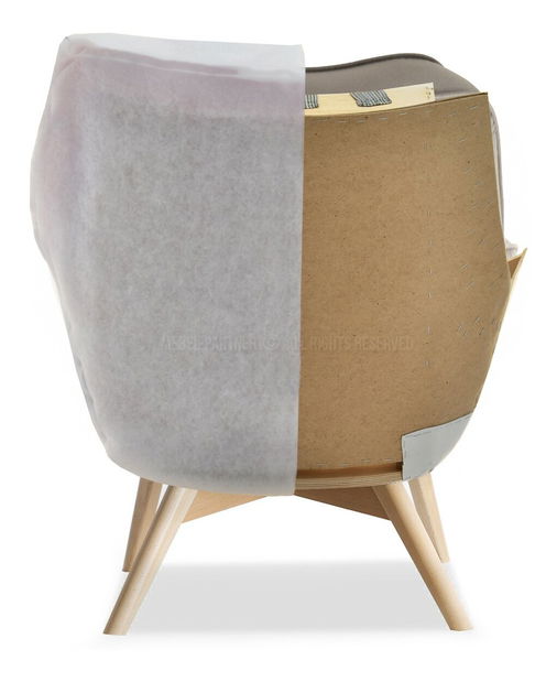 Relaxační křeslo Merch (šedá + černá)