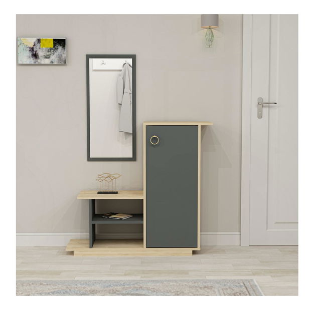 Předsíňová sestava Kenulu (dub + antracit)