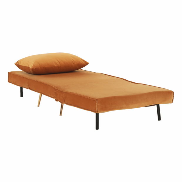 Rozkládací křeslo Milla (hořčicová)