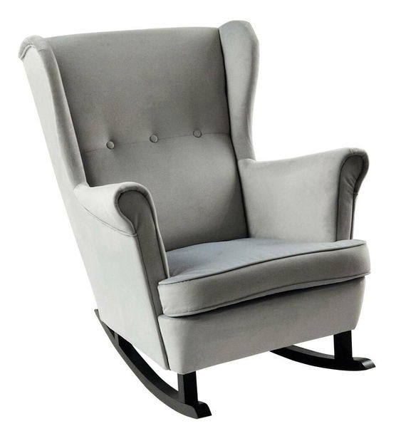 Houpací křeslo ušák Trasmitirle (šedá + černá)