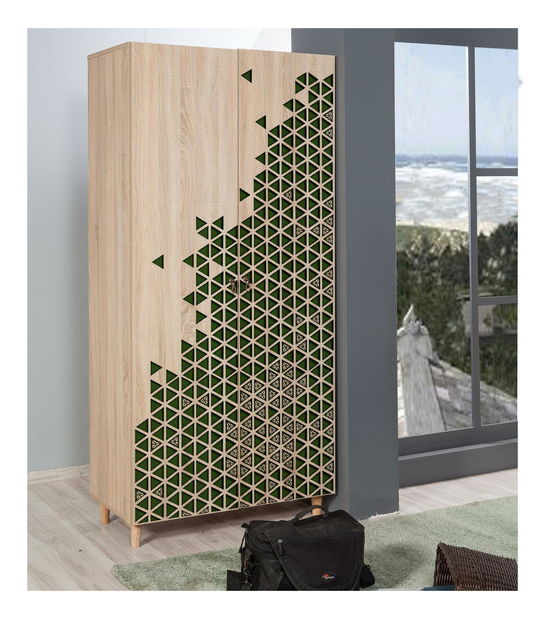 Šatní skříň Sirius 121 (dub sonoma)