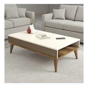 Konferenční stolek Milhouse (ořech + krémová)