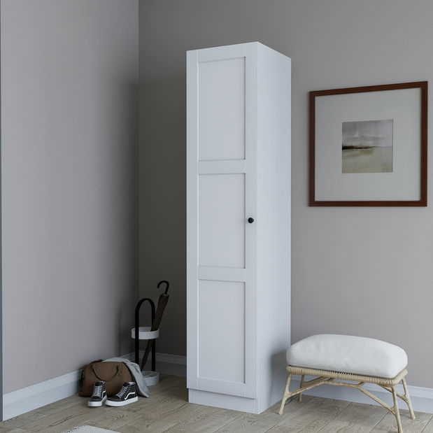 Policová skříň Luckiny (bílá)