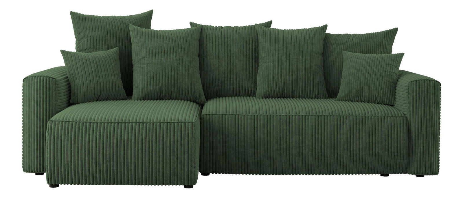 Rohová sedačka Denia (L) (tmavě zelená)