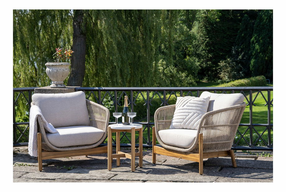 Zahradní set Taleria 7 (hnědá + béžová)