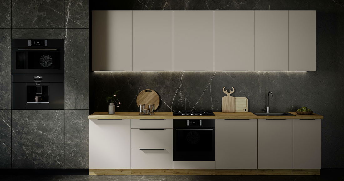 Horní kuchyňská skříňka Sayla 60 GU-36 1F (kašmír + dub artisan)