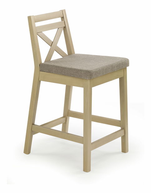 Jídelní židle Borys Low (dub sonoma + hnědá)