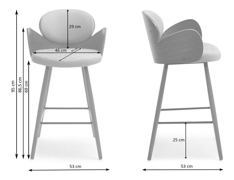 Barová židle Arianok (krémová)