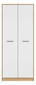 Šatní skříň BRW Matos SZF2D (dub wotan + bílá)