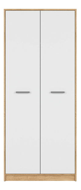 Šatní skříň BRW Matos SZF2D (dub wotan + bílá)