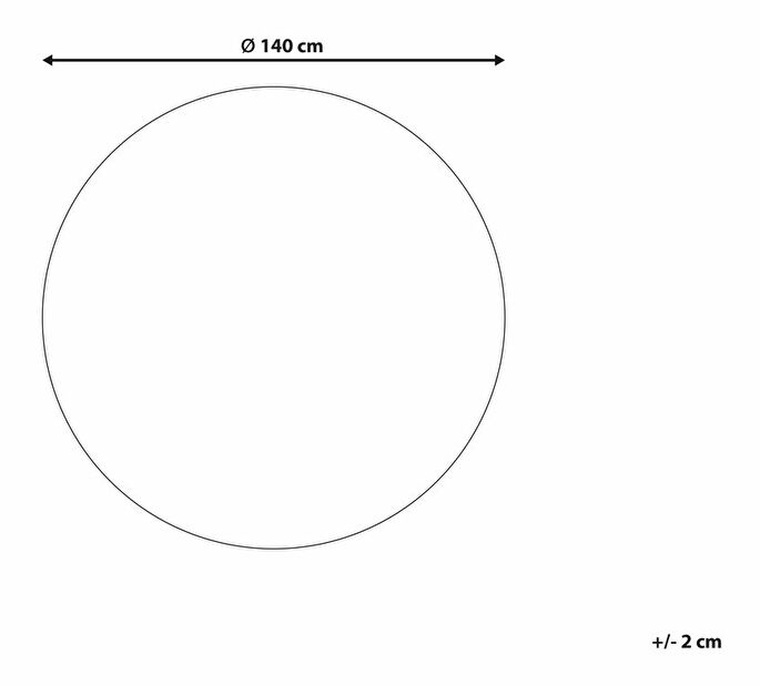 Koberec 140 cm Lublin (modrá)