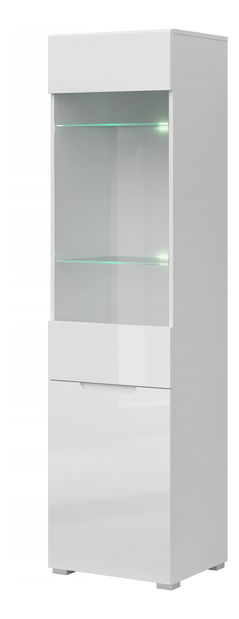 Vitrína Yuko (bílá lesklá)