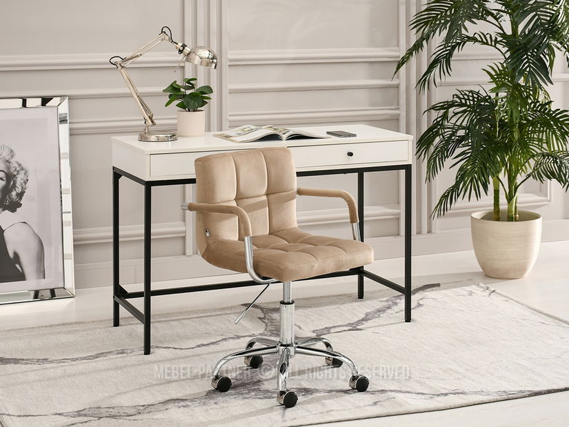 Židle Elita (béžová + chromová)