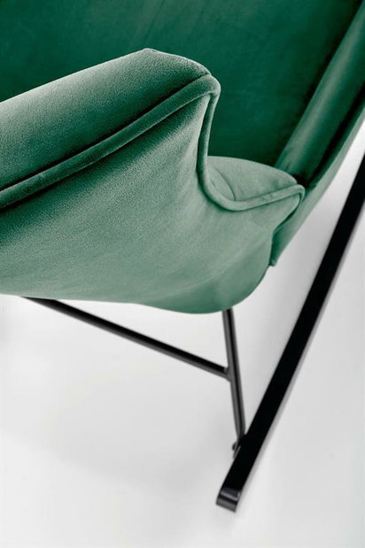 Houpací křeslo Bazal (tmavě zelená)