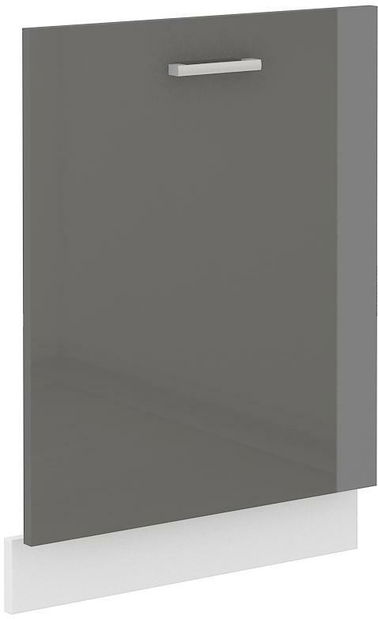 Dvířka na myčku nádobí Saria ZM 713x596 (bílá + lesk šedý)