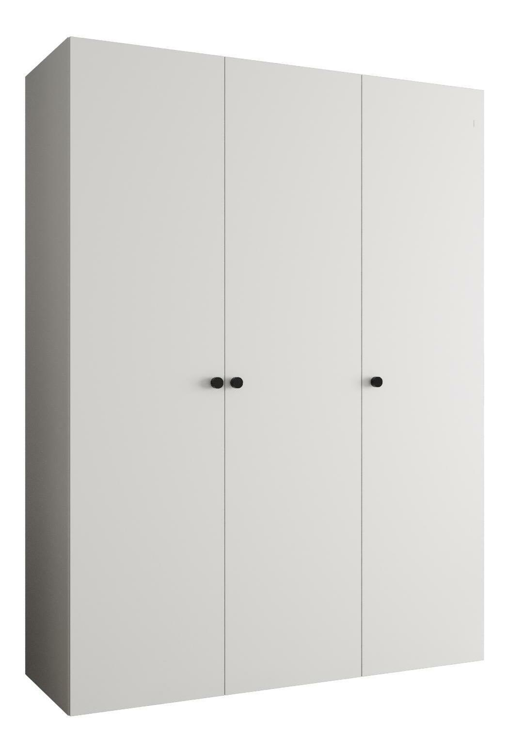 Šatní skříň 150 cm Parna 1 (bílá + černá)