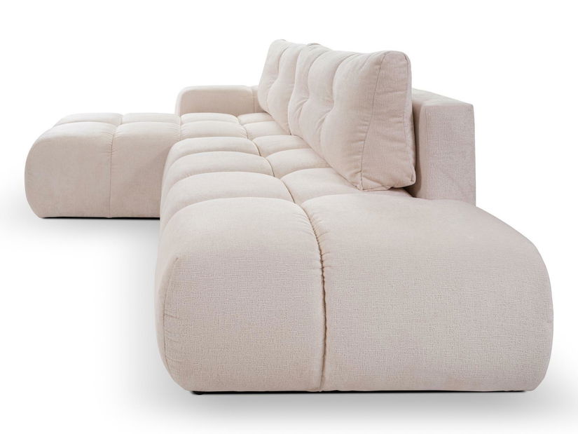 Rohová sedací souprava Sopran (světle béžová) (L)