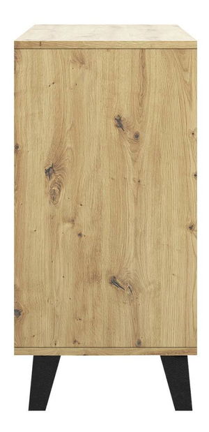 Komoda Brisas 4 (dub artisan + černá)