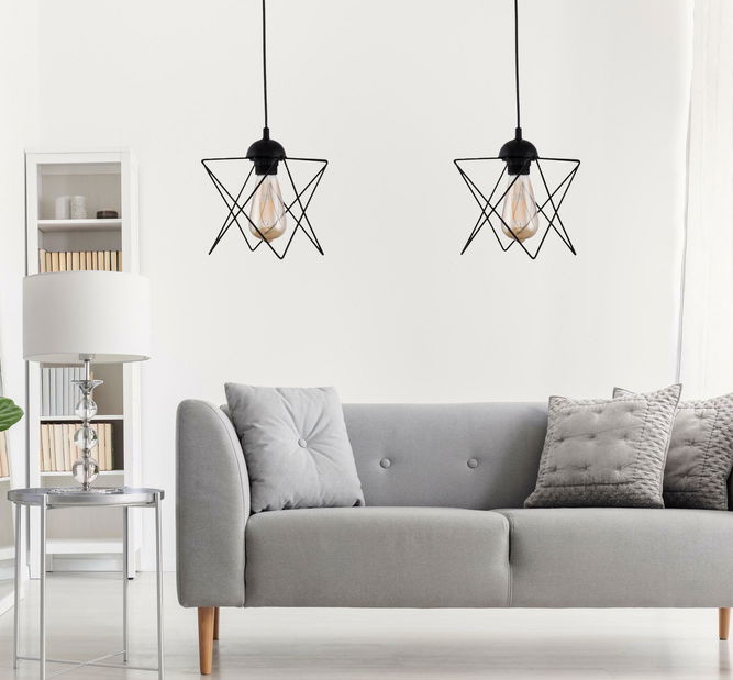 Set 2ks. stropních svítidel Exterozza 1 (černá)