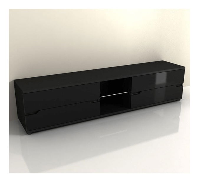 TV stolek/skříňka Aberdovey AS 30 (černá) (s osvětlením)