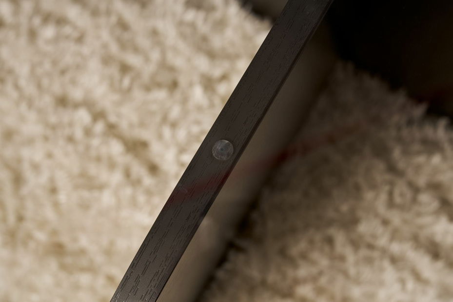 Konferenční stolek Aorte (černé dřevo + kouřové sklo)