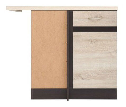 Spodní kuchyňská skříňka, rohová BRW Junona line DNW/100/82/L (Dub sonoma + Wenge)