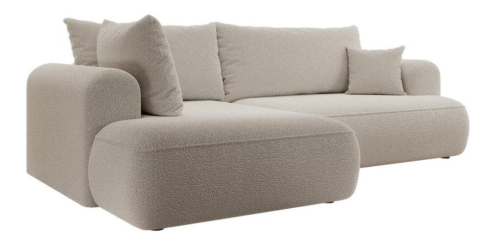 Rohová sedací souprava Olivo II (L) (světlobéžová + černá)