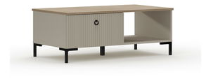 Konferenční stolek Demandaron (taupe + dub silverjack)