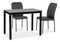 Jídelní stůl Gabriel (černá + černá) (pro 4 osoby)