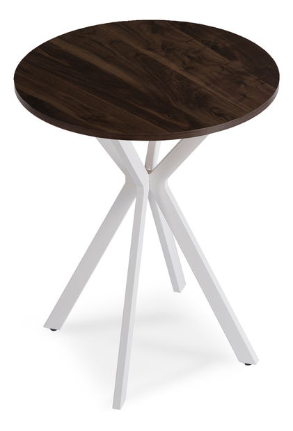 Jídelní stůl Loren 60 (ořech + bílá) (pro 4 osoby)