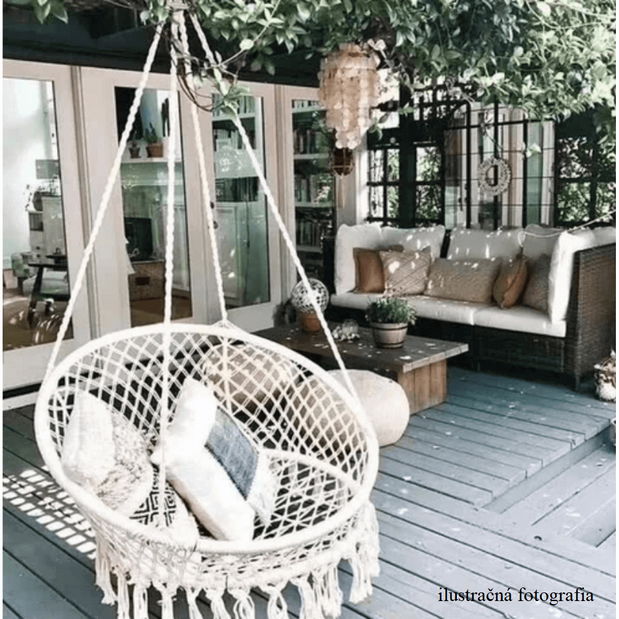 Závěsné houpací křeslo Amarea (bílá)