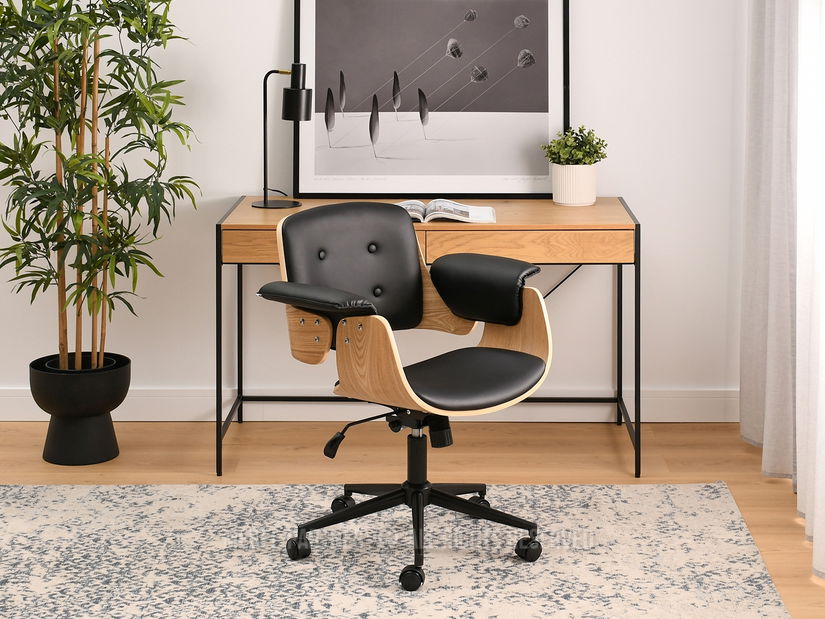 Křeslo Duckie (dub černý + černá)