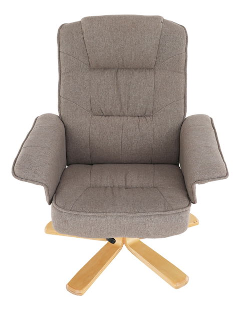 Relaxační křeslo Lerato (hnědošedá)