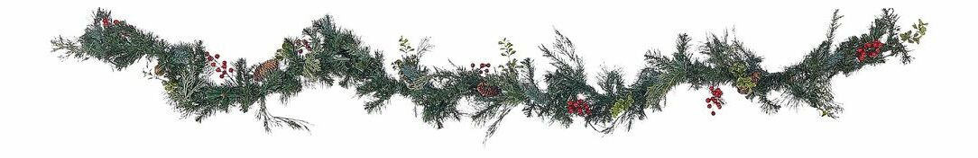 Vánoční girlanda 270 cm Emmaline (zelená) (s osvětlením)