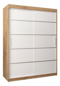 Šatní skříň 180 cm Verika 1 180 (dub artisan + bílá)