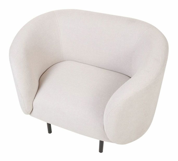 Křeslo Leon (béžová + černá)