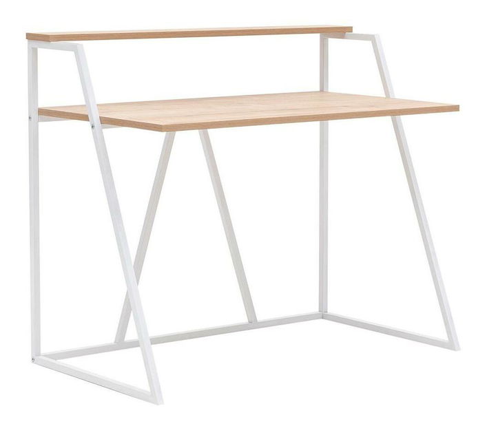 Psací stůl Nidupe 4 (dub safírový + bílá)