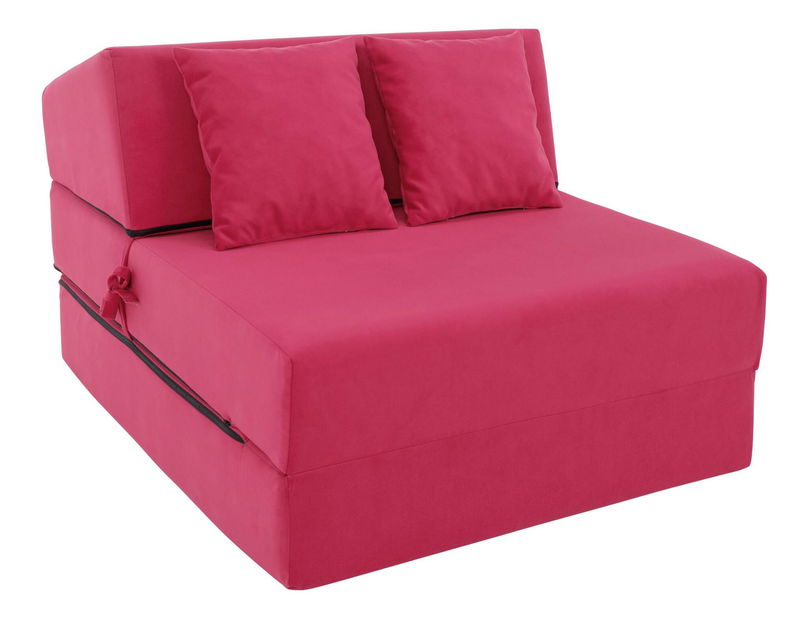 Rozkládací křeslo Plantearan (tmavě růžová)