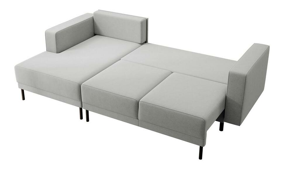 Rohová sedací souprava Rodriguez mini (L) (šedá + černá)